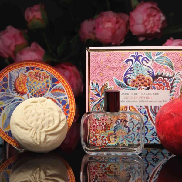 Fragonard Grenade Pivoine Soap and Dish - Image 4